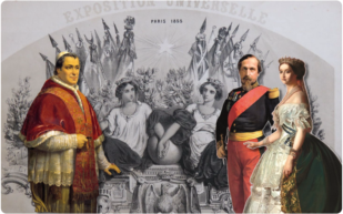 Pio IX, Napoleone III e l'imperatrice Eugenia de Montijo