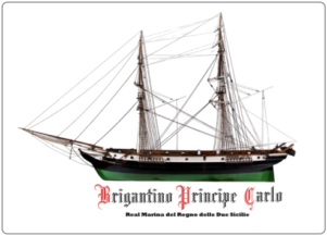 Brig. "Principe Carlo" in navigazione